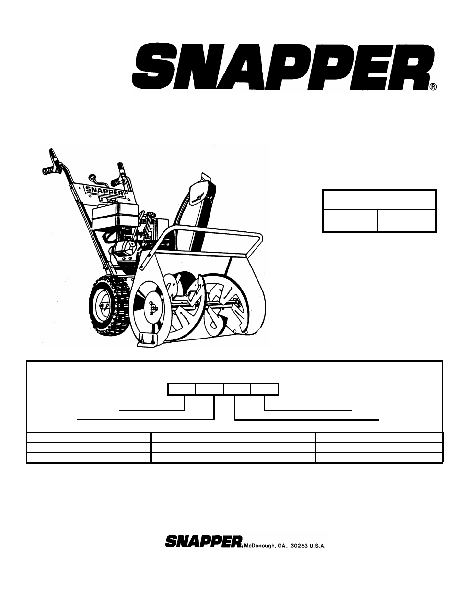 Snapper I55223 User Manual | 20 pages