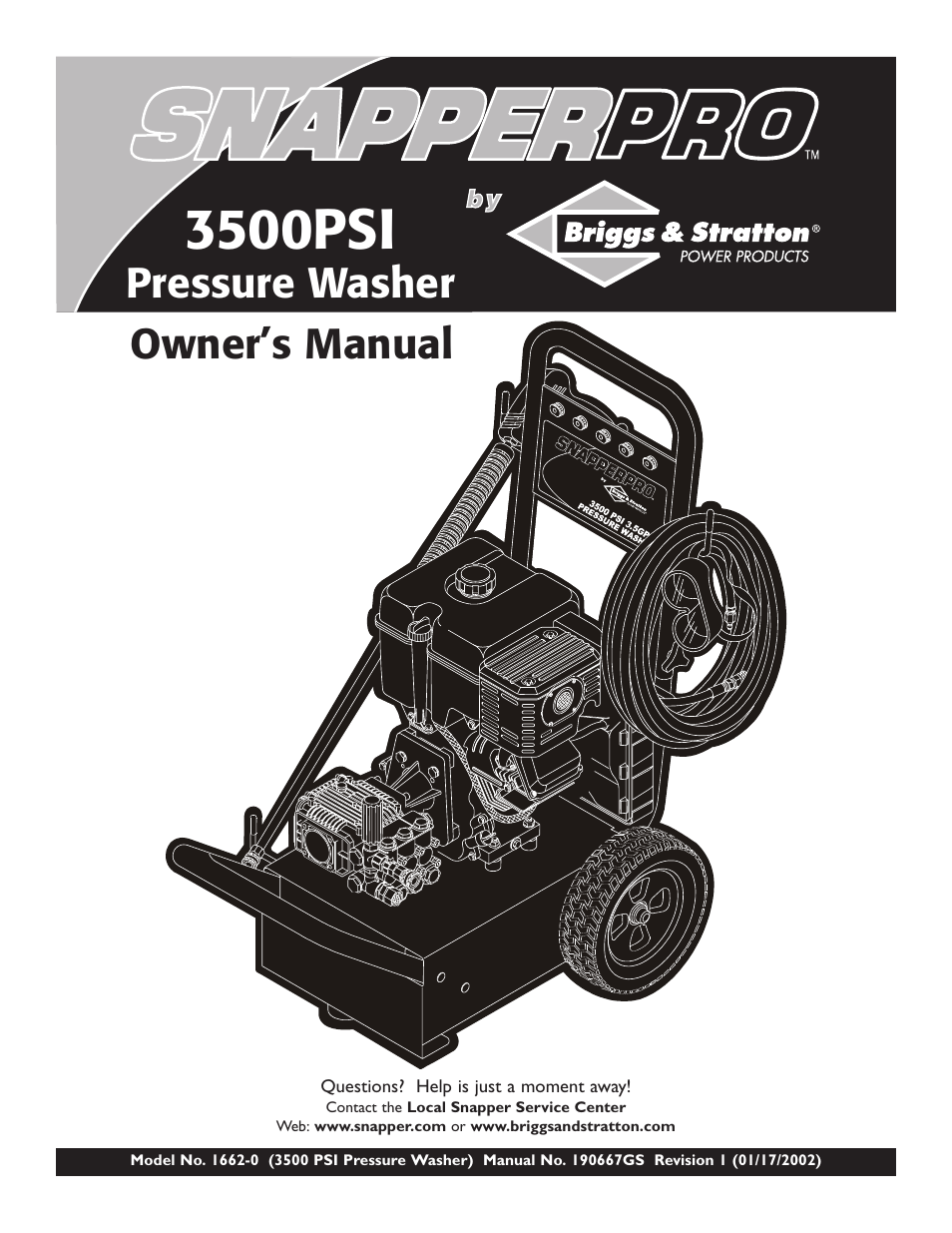 Snapper 1662-0 User Manual | 24 pages
