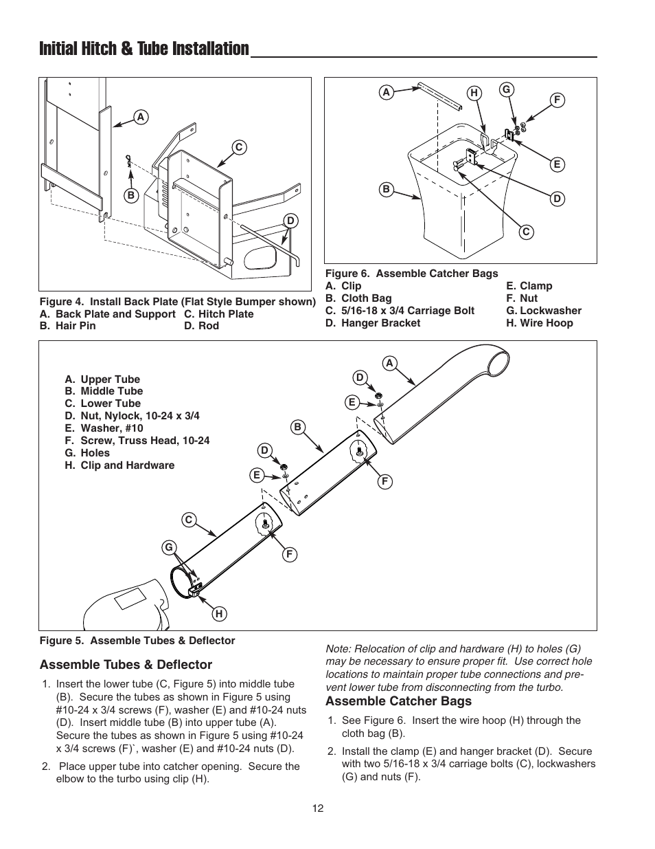 Initial hitch & tube installation | Snapper 1695064 User Manual | Page 14 / 18