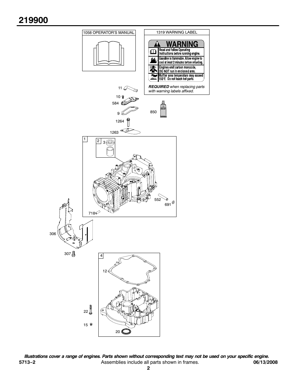 Snapper 219900 User Manual | Page 2 / 15