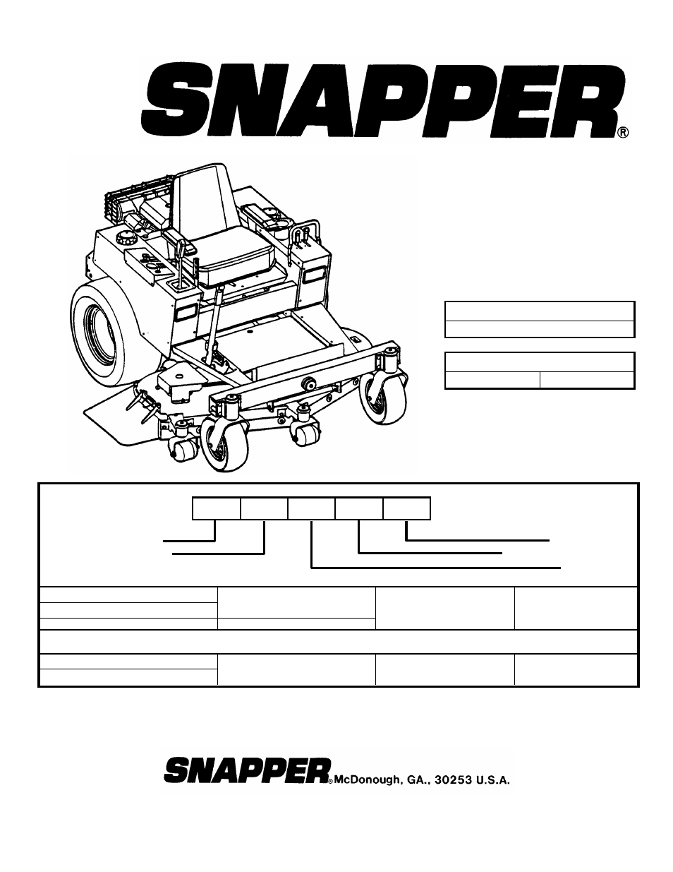 Snapper ZM5201M  EN User Manual | 35 pages