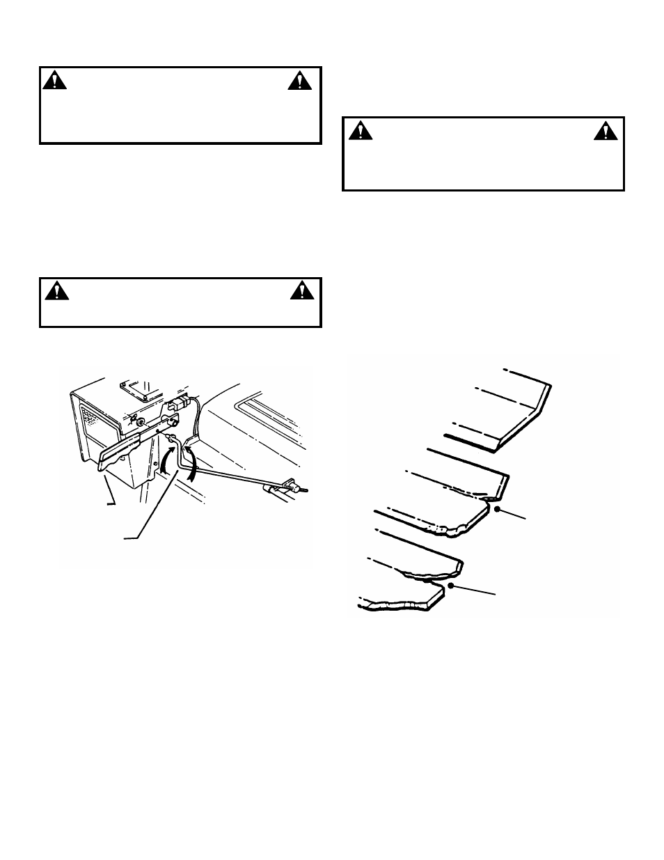 Warning | Snapper ZM5201M  EN User Manual | Page 20 / 35
