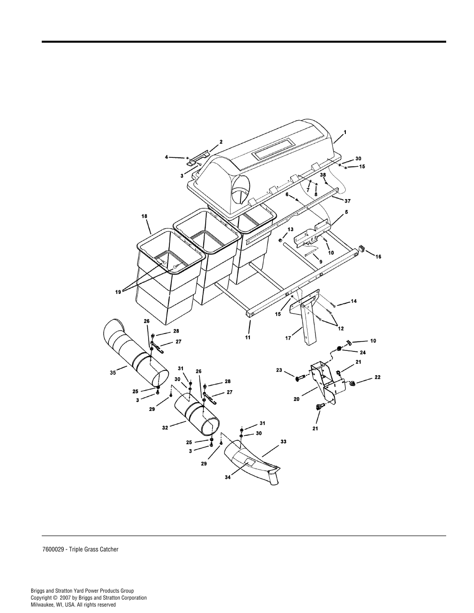 Cover, tube, & support group | Snapper 4542 User Manual | Page 4 / 12