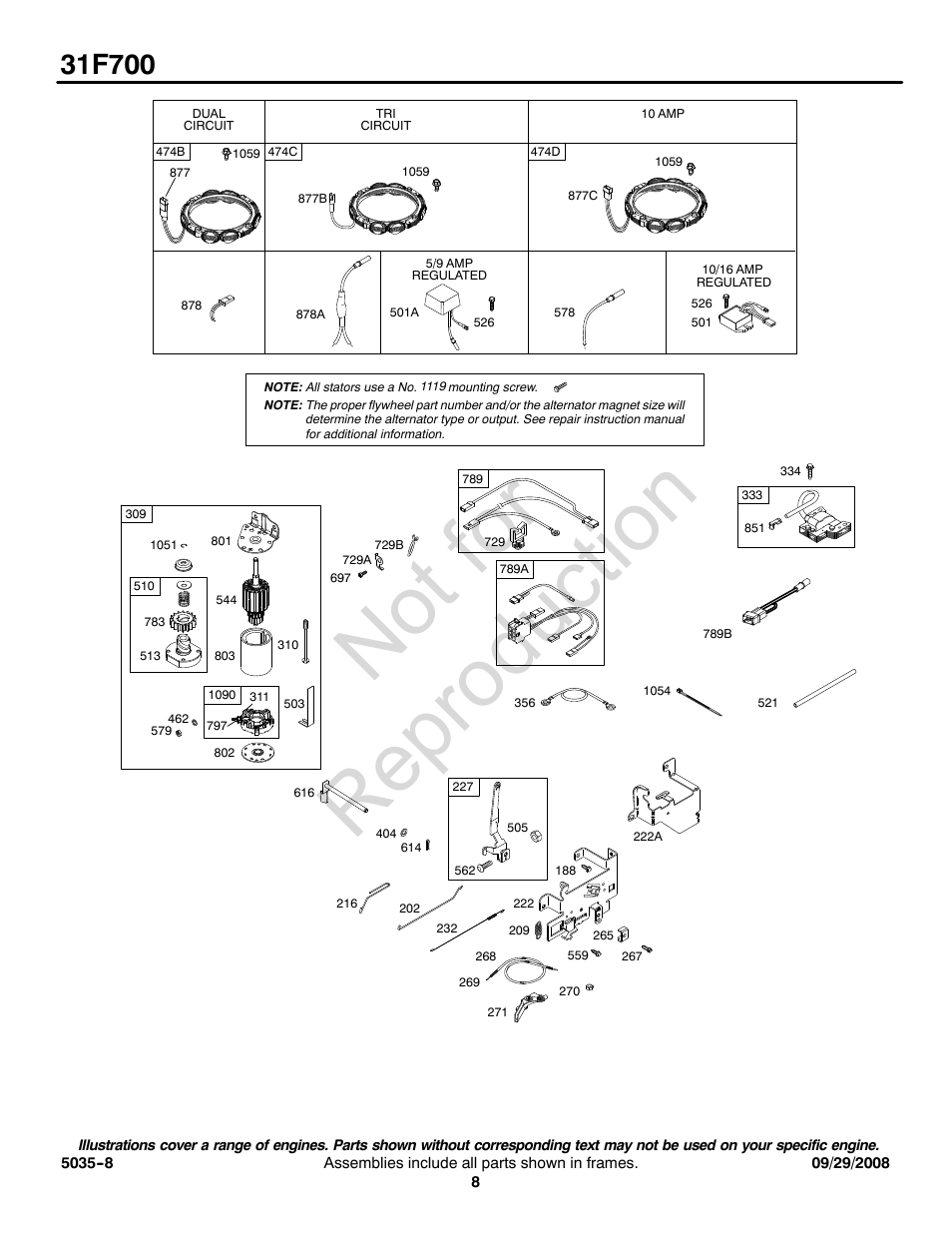 Not for reproduction | Snapper 31F700 User Manual | Page 8 / 20
