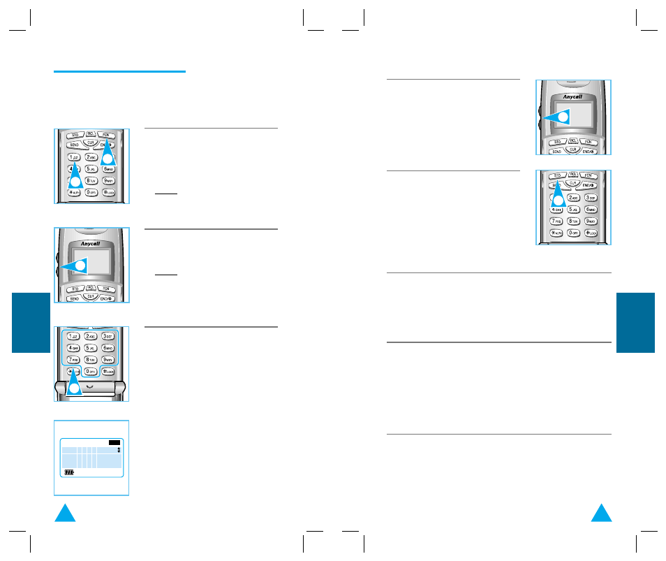 Automatic feature setup | Samsung SCH-470 User Manual | Page 33 / 46