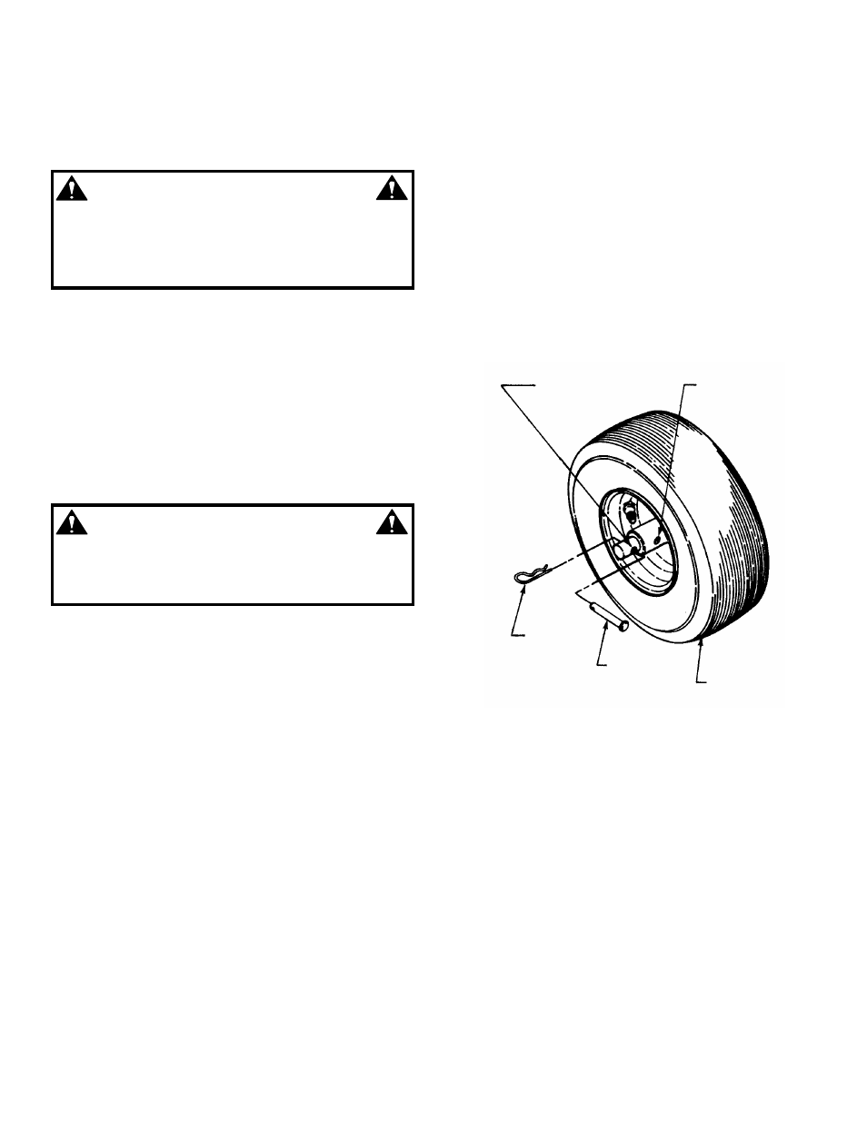 Warning | Snapper E9266 User Manual | Page 12 / 24