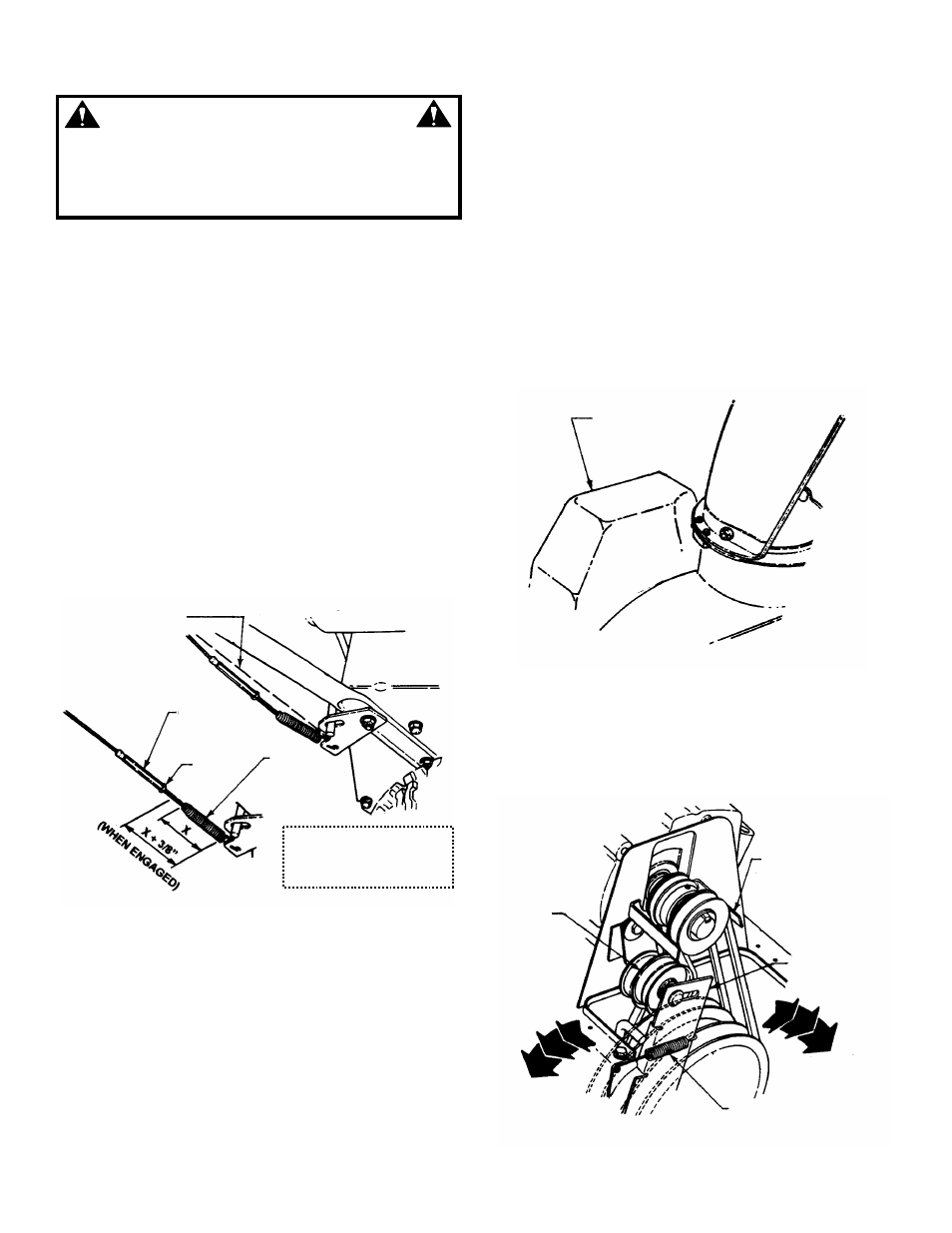 Warning | Snapper E9266 User Manual | Page 15 / 24