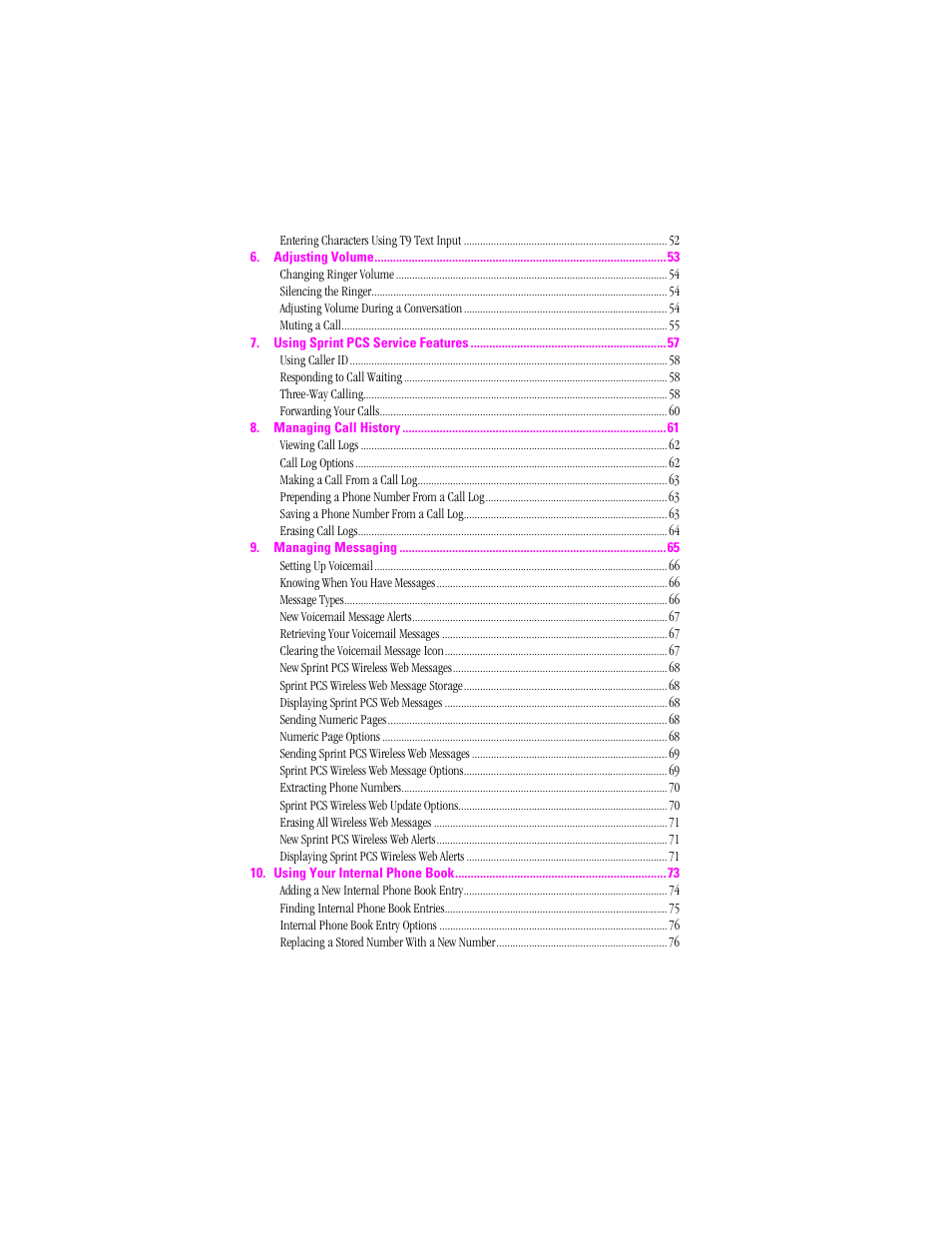 Samsung SPH-N300 User Manual | Page 6 / 167