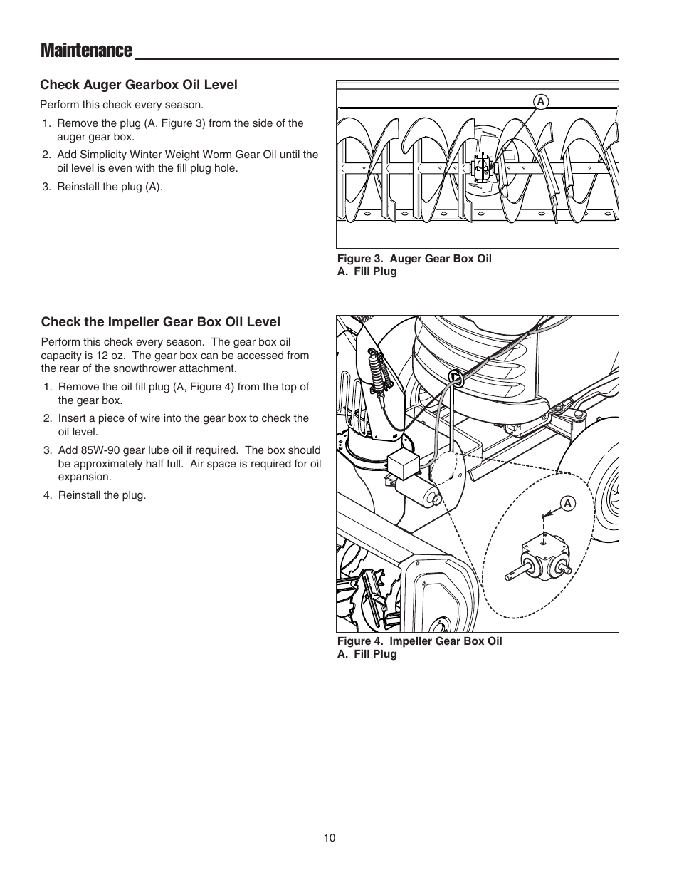 Maintenance | Snapper 1694874 User Manual | Page 12 / 30