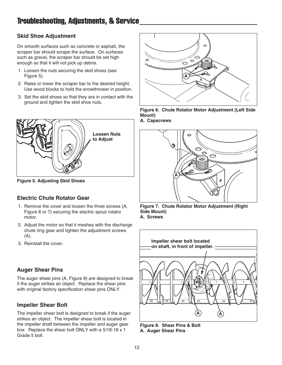 Troubleshooting, adjustments, & service | Snapper 1694874 User Manual | Page 14 / 30