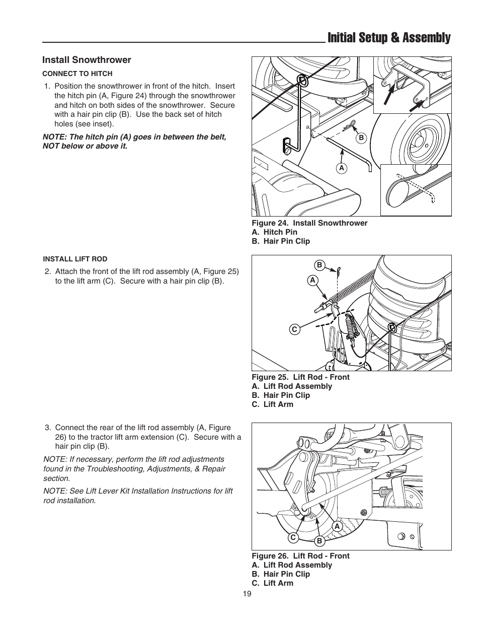 Initial setup & assembly | Snapper 1694874 User Manual | Page 21 / 30