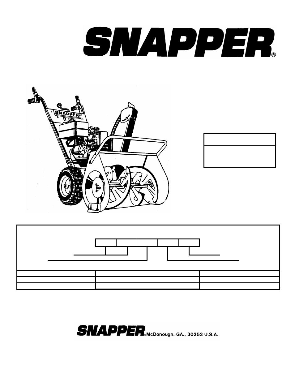 Snapper EI55223 User Manual | 24 pages