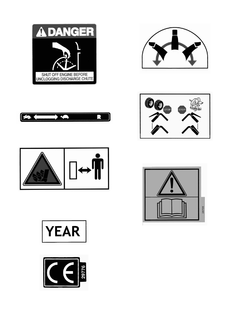 Decals | Snapper EI55223 User Manual | Page 5 / 24