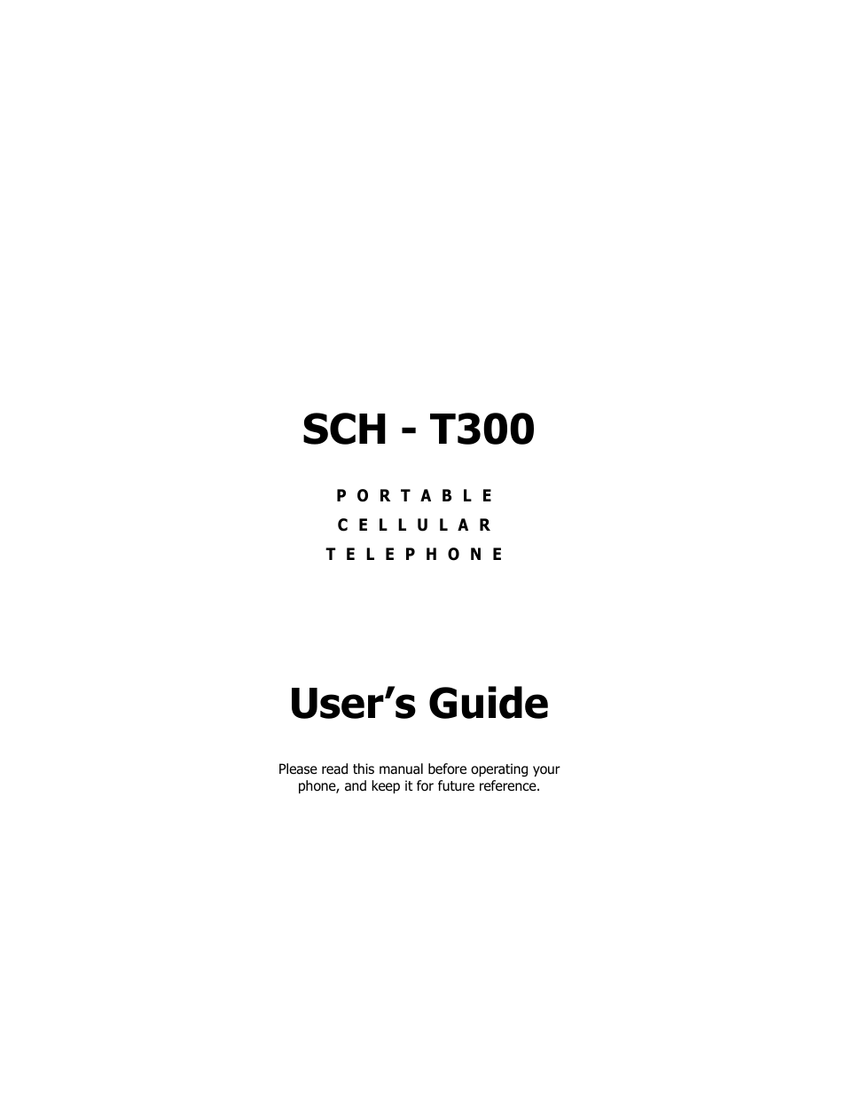 Samsung SCH-T300 User Manual | 180 pages