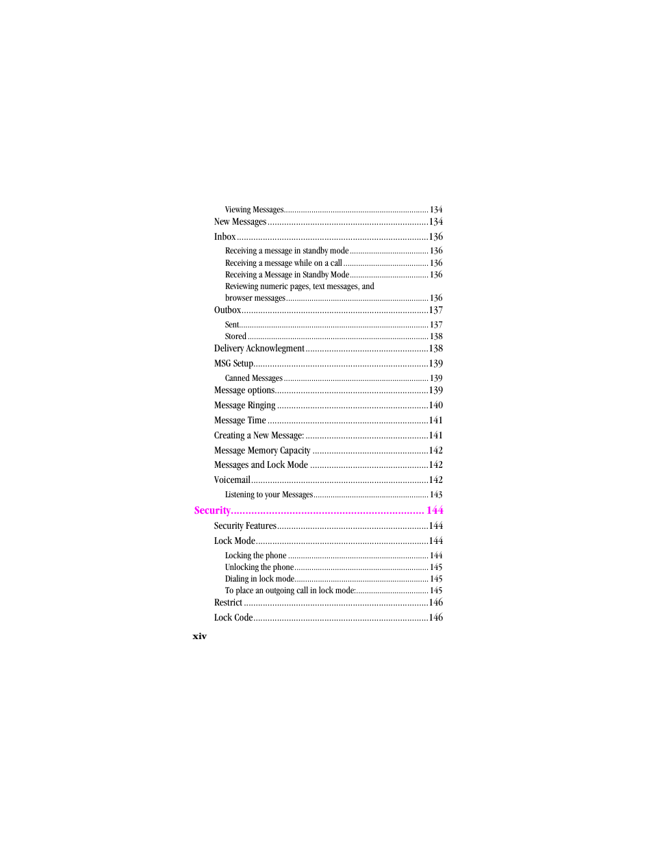 Security | Samsung SCH-T300 User Manual | Page 14 / 180