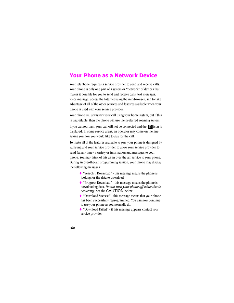 Your phone as a network device | Samsung SCH-T300 User Manual | Page 162 / 180