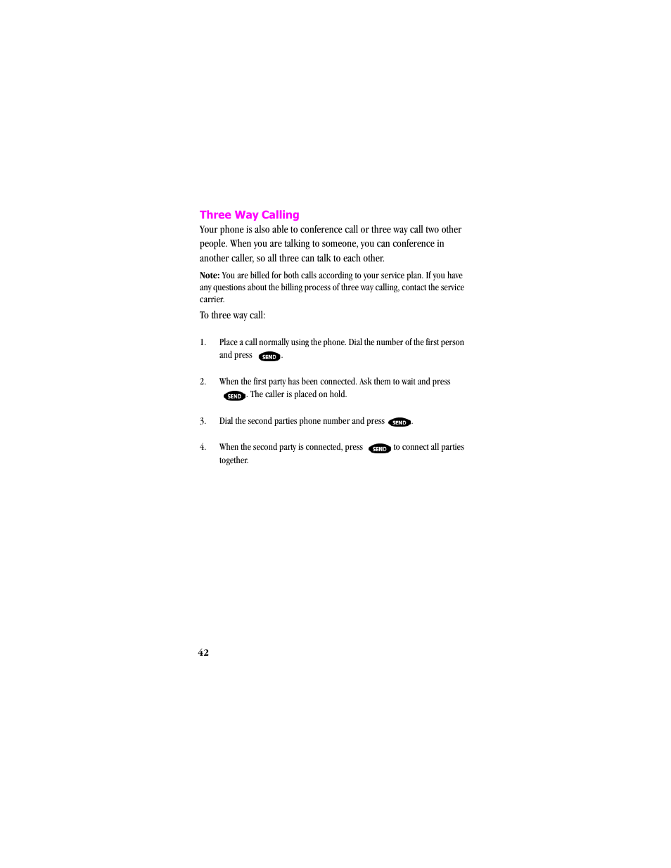 Three way calling | Samsung SCH-T300 User Manual | Page 44 / 180