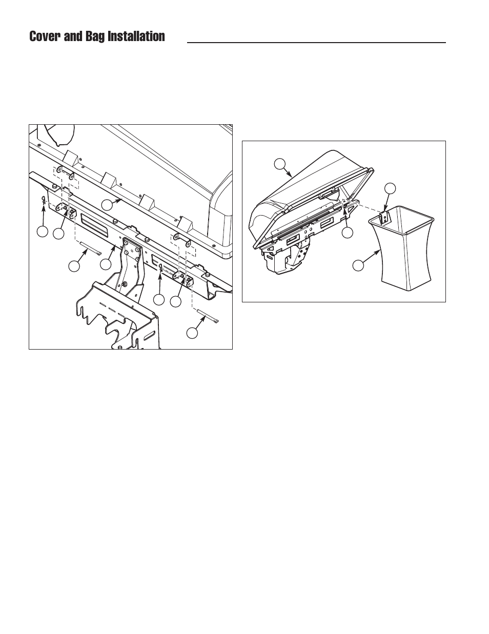 Cover and bag installation | Snapper 1733866 User Manual | Page 10 / 14