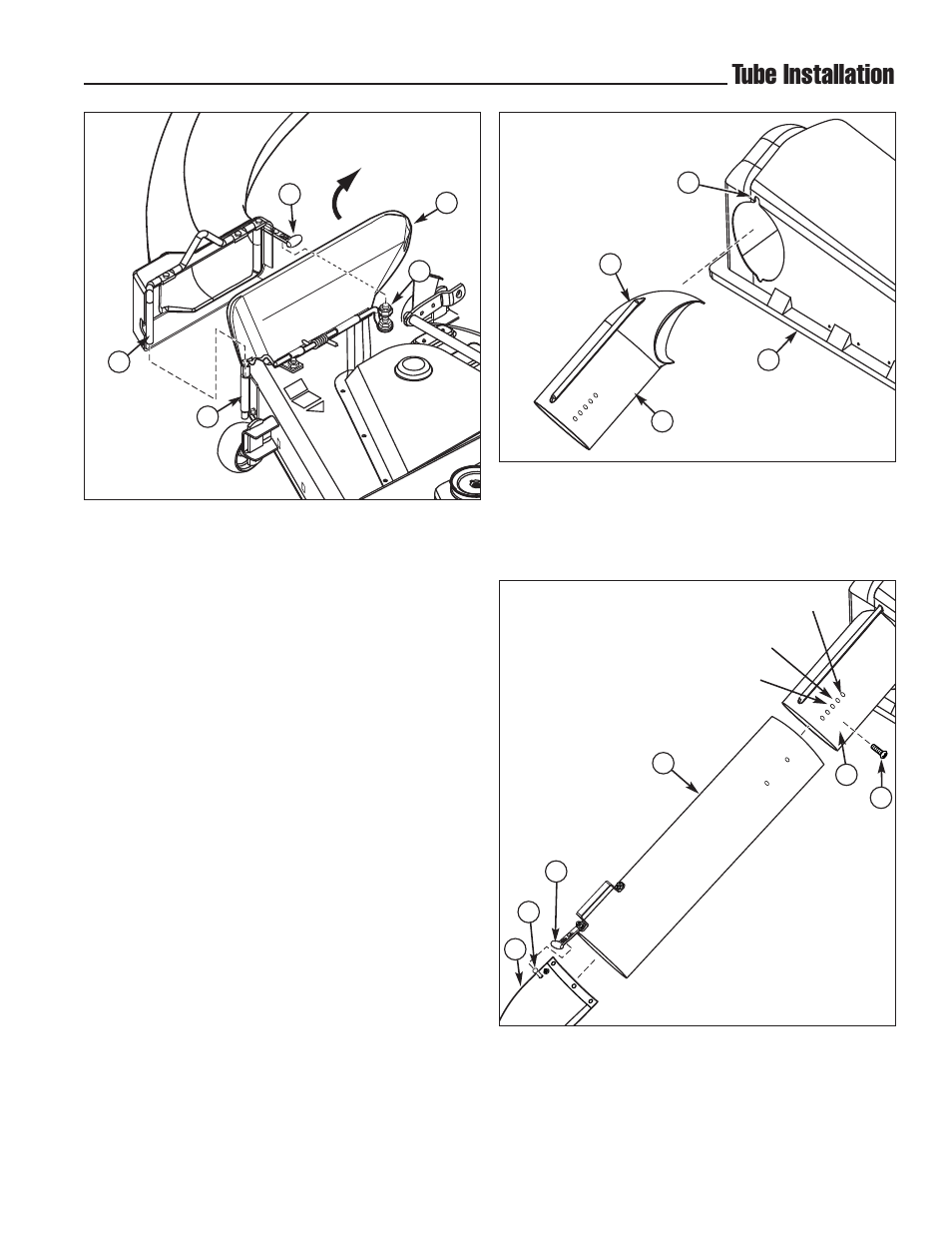 Tube installation | Snapper 1733866 User Manual | Page 11 / 14
