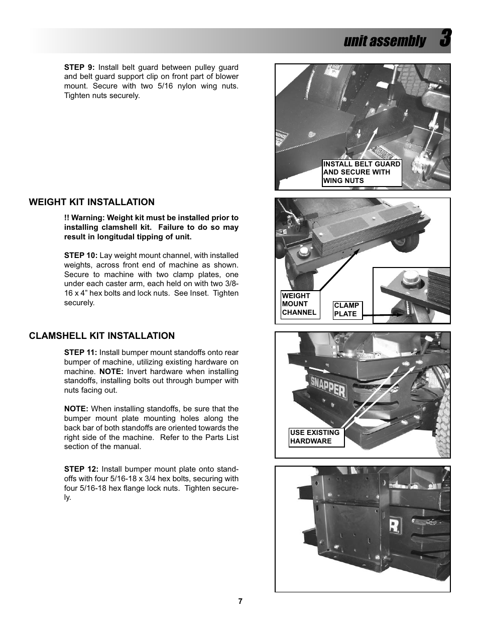Unit assembly | Snapper Z-VAC 7600004 User Manual | Page 7 / 24