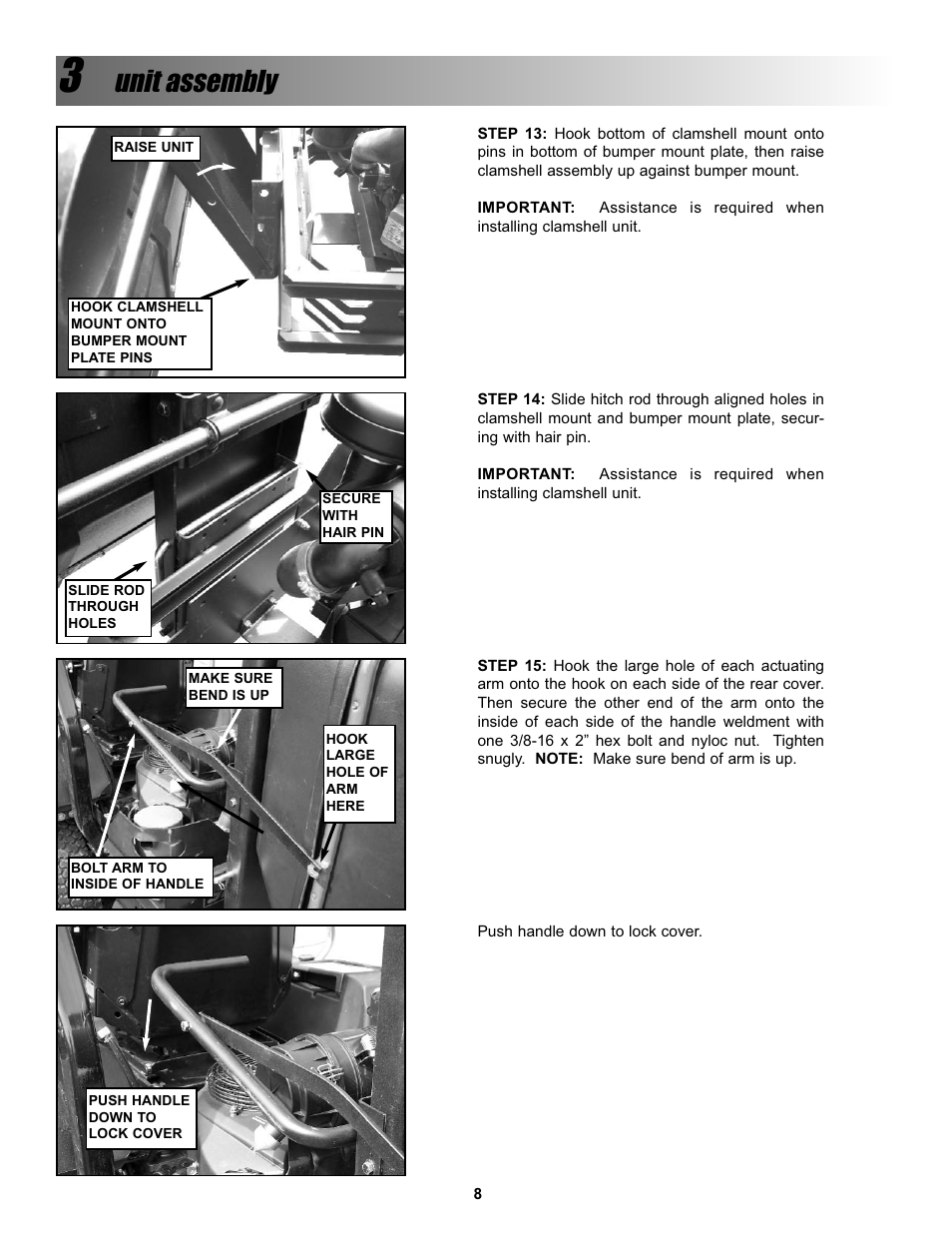 Unit assembly | Snapper Z-VAC 7600004 User Manual | Page 8 / 24