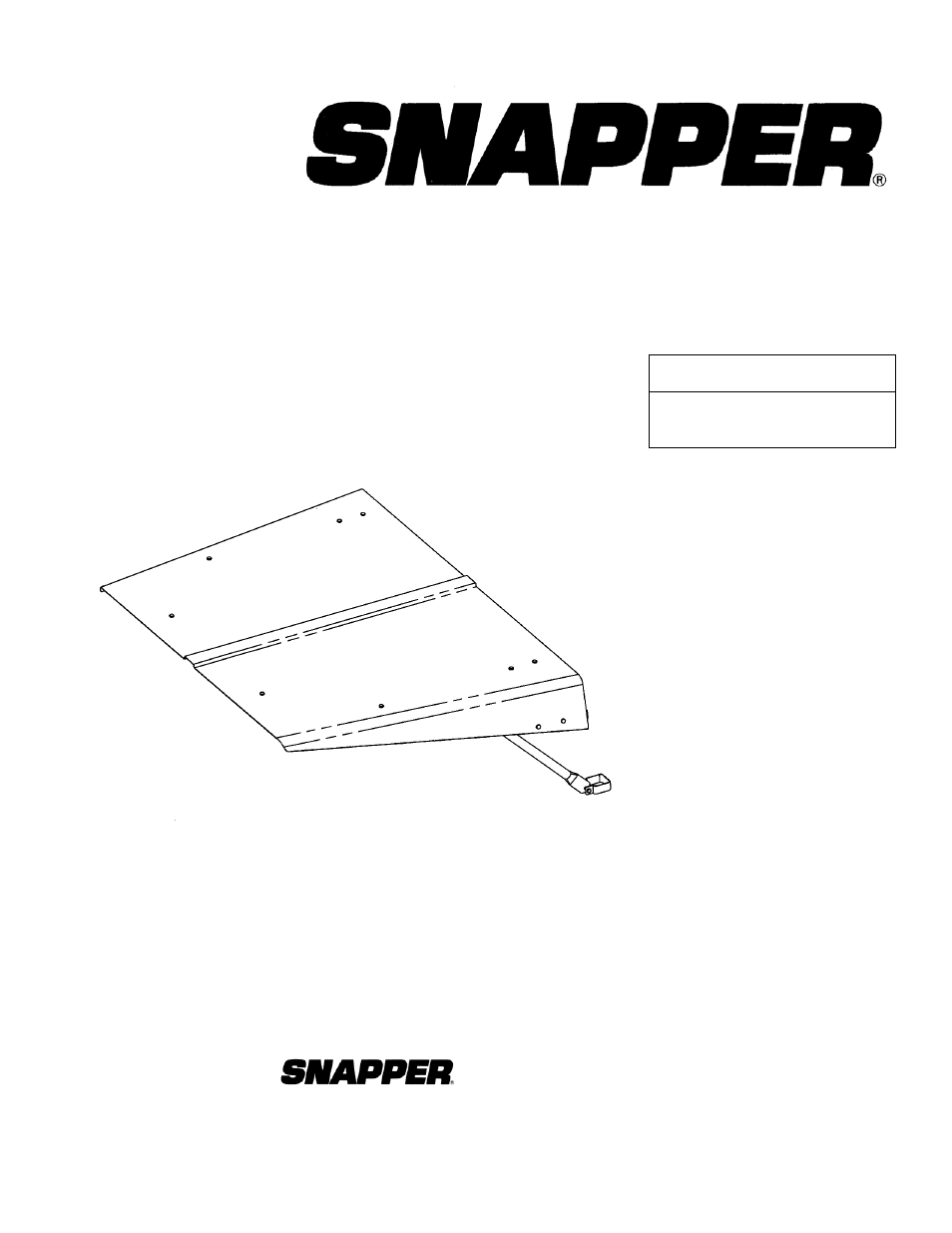 Snapper 63151 User Manual | 8 pages