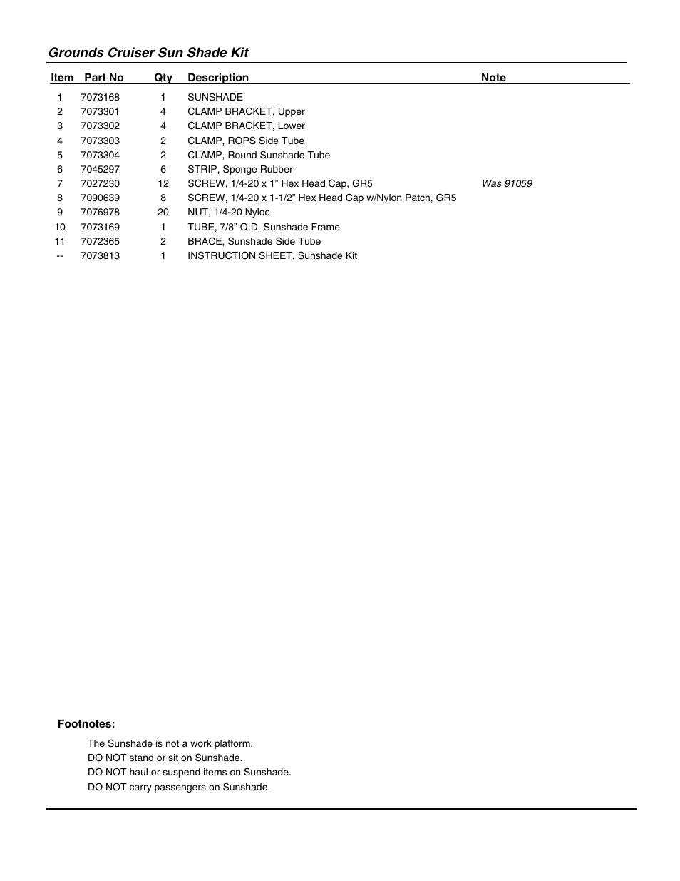 Grounds cruiser sun shade kit | Snapper 63151 User Manual | Page 5 / 8