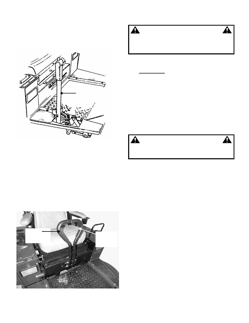 Warning | Snapper ZMT2500KH-1 User Manual | Page 13 / 36