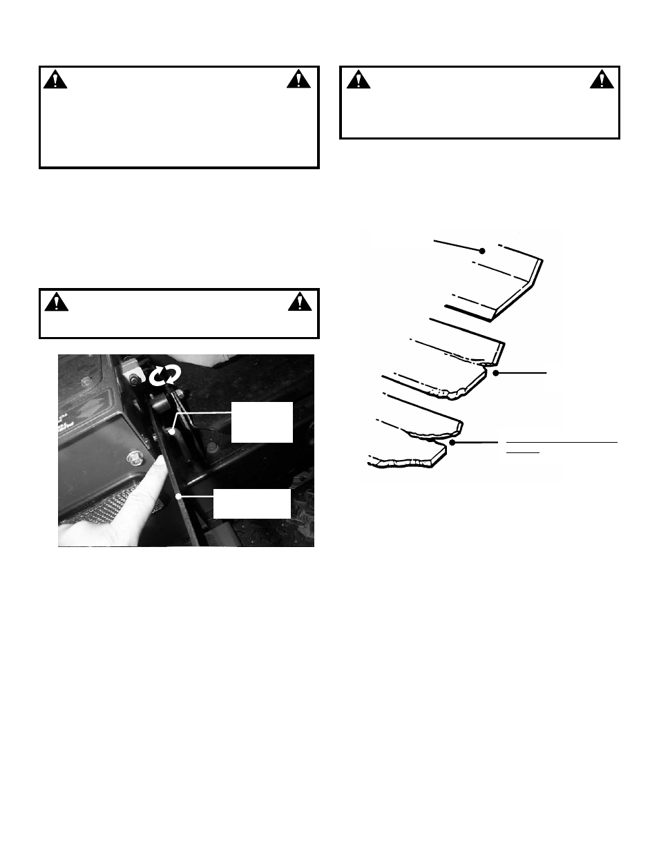 Warning | Snapper ZMT2500KH-1 User Manual | Page 21 / 36