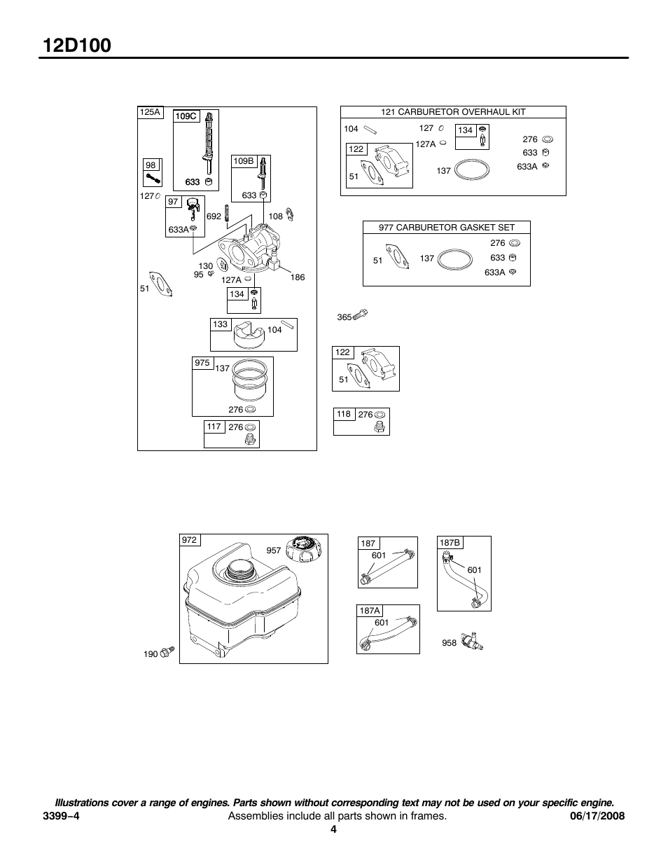 Snapper 12D100 User Manual | Page 4 / 9