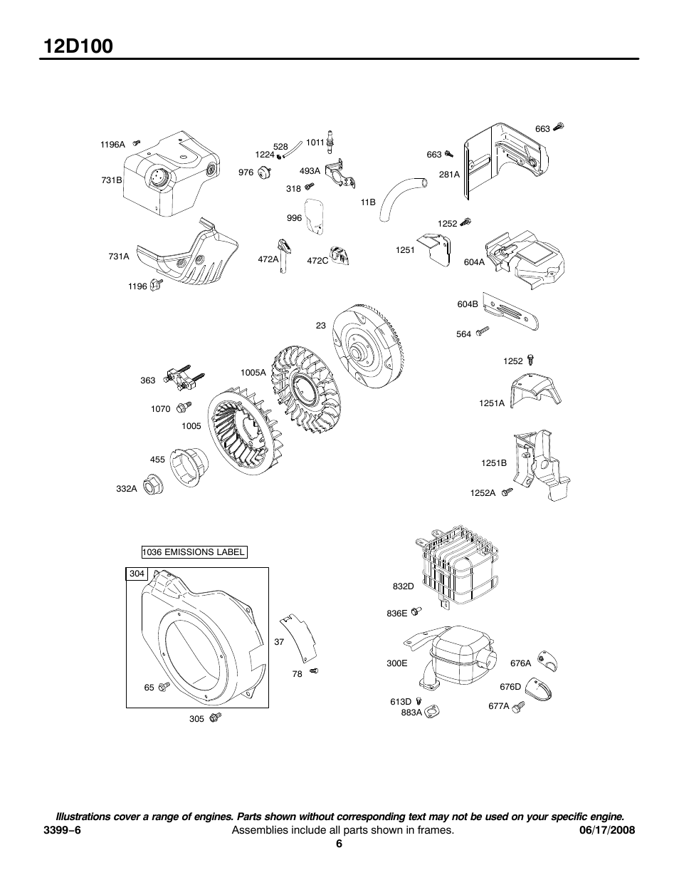 Snapper 12D100 User Manual | Page 6 / 9
