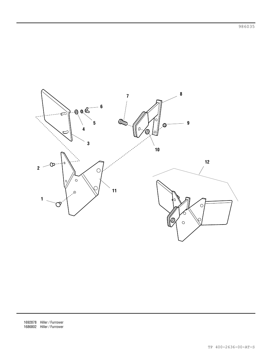 Hiller / furrower | Snapper 2636 User Manual | Page 2 / 4