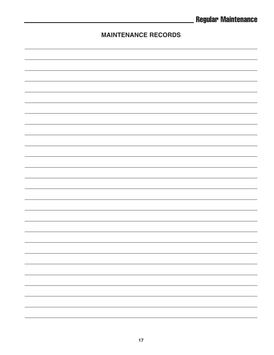 Regular maintenance | Snapper 13HP User Manual | Page 18 / 26