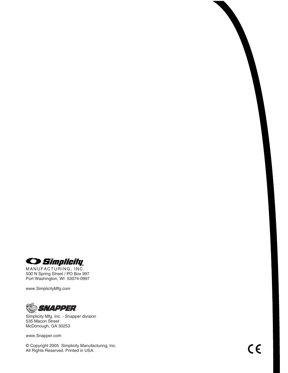 Snapper E55140BV User Manual | Page 26 / 26