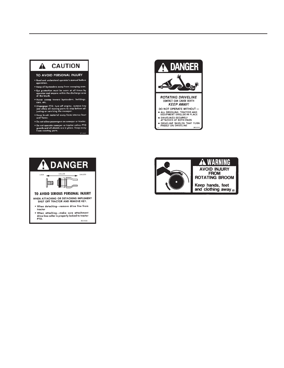 Safety signs & labels | Snapper M26 Series User Manual | Page 11 / 36