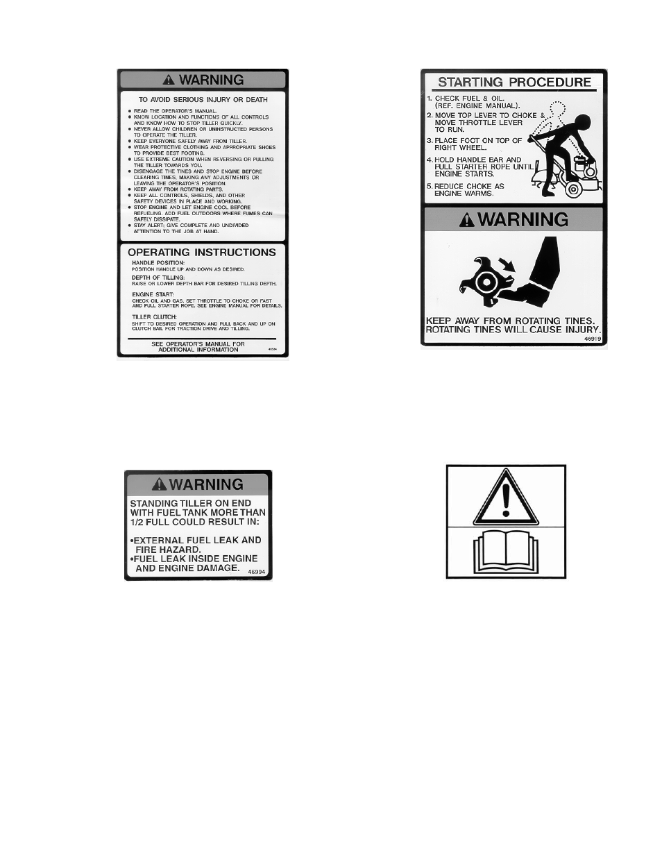 Control identification & safety signs | Snapper EICFR5004B User Manual | Page 5 / 20