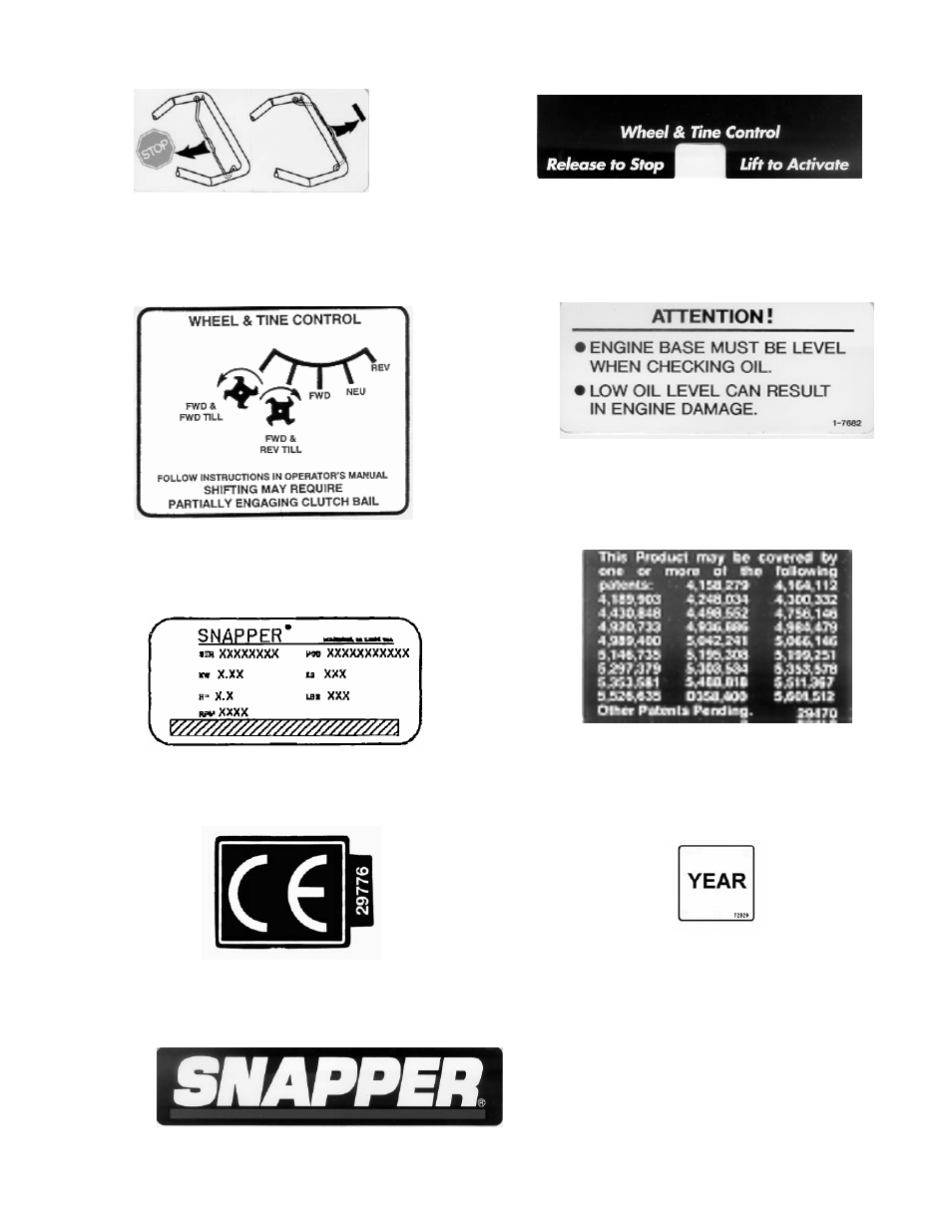 Control identification & safety signs | Snapper EICFR5004B User Manual | Page 6 / 20