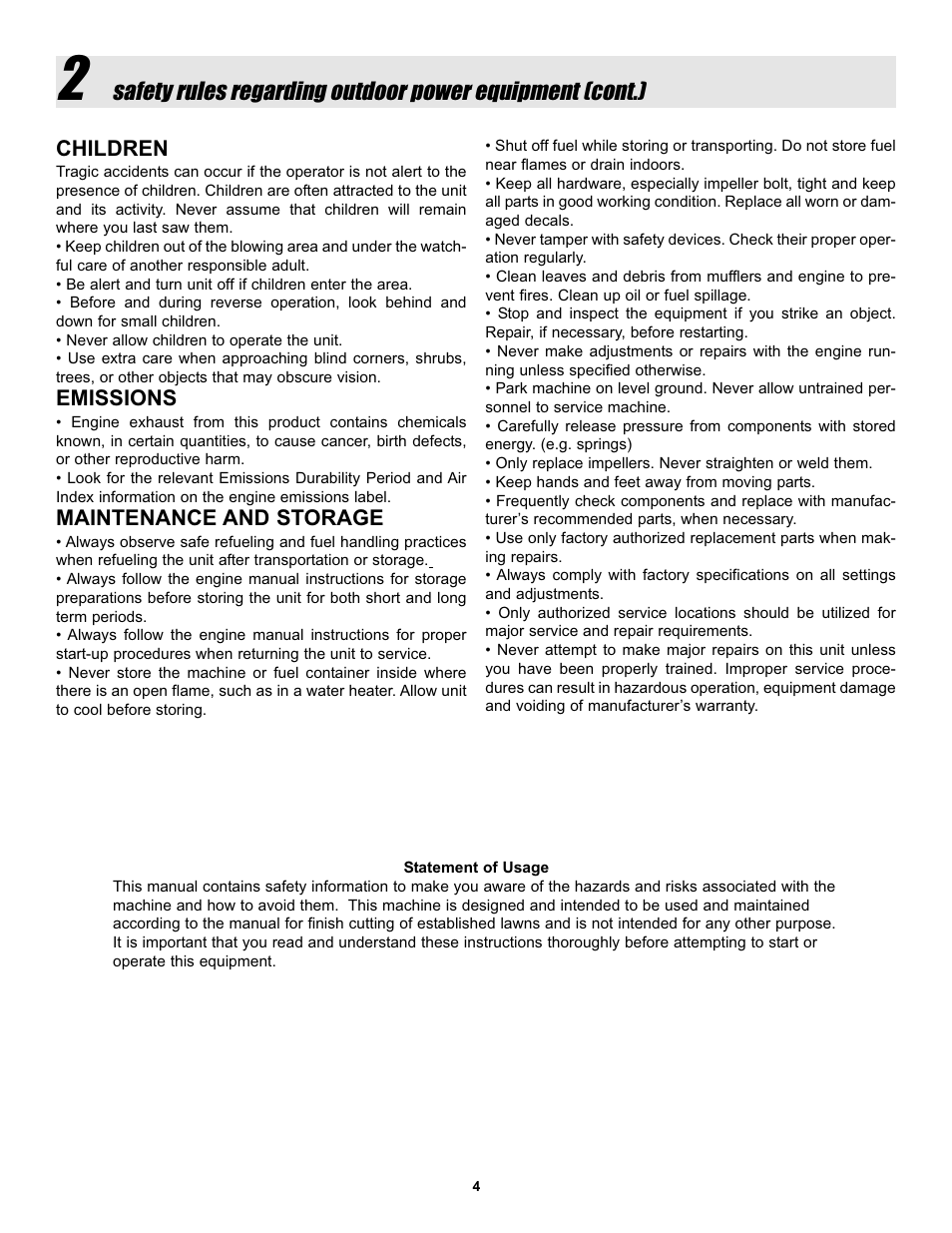 Snapper LBC6152BV User Manual | Page 4 / 16