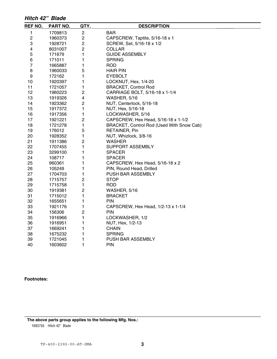 Snapper 2392 User Manual | Page 3 / 4