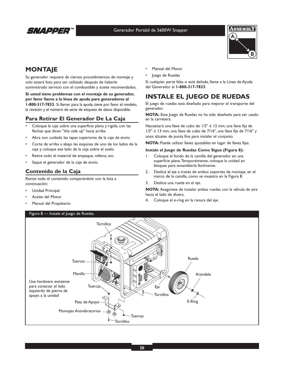 Snapper 5600 User Manual | Page 20 / 28