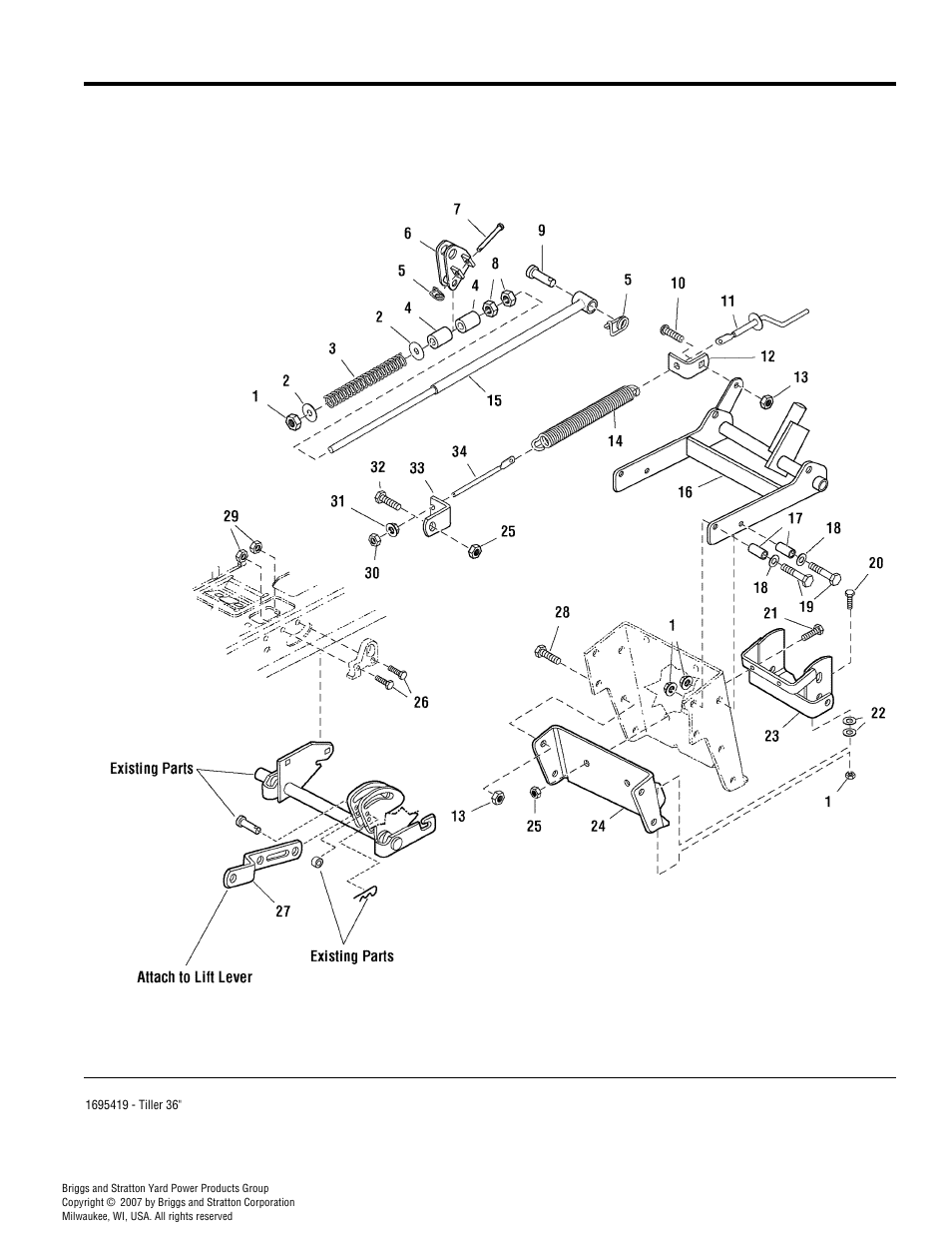 Lift group | Snapper 4808 User Manual | Page 10 / 16