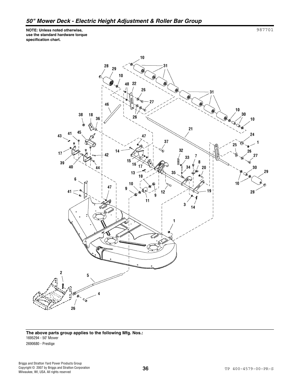 Snapper 4579 User Manual | Page 36 / 56