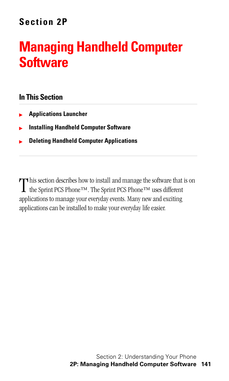 Managing handheld computer software | Samsung SPH-I330 User Manual | Page 145 / 206