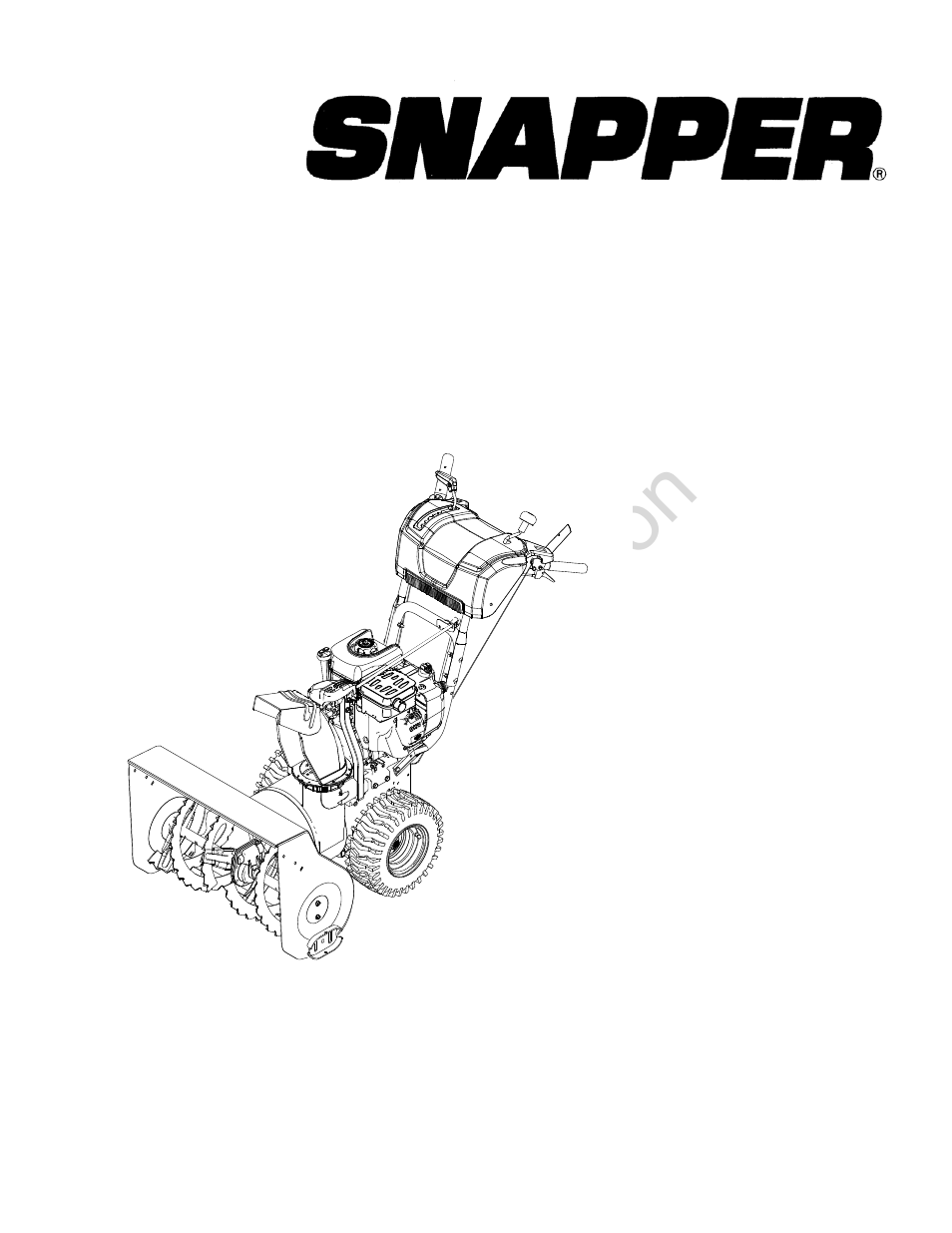 Snapper 1696000 User Manual | 28 pages