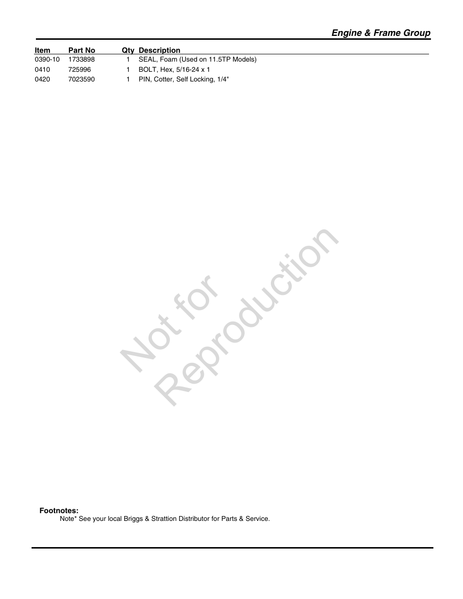 Not for reproduction | Snapper 1696000 User Manual | Page 19 / 28