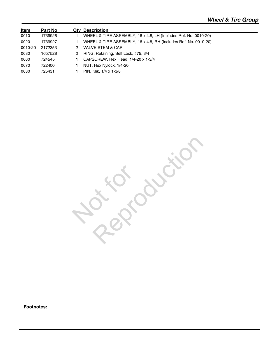 Not for reproduction | Snapper 1696000 User Manual | Page 25 / 28