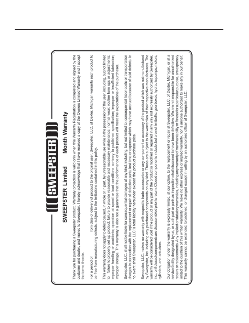 Warranty information | Snapper 151-3845 User Manual | Page 36 / 36