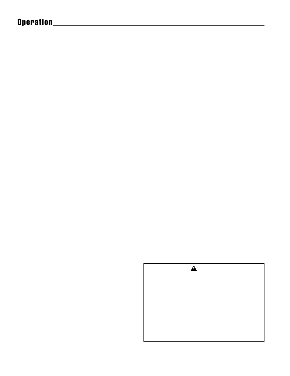 Operation, Description, Site location | Snapper 5/14 User Manual | Page 11 / 27