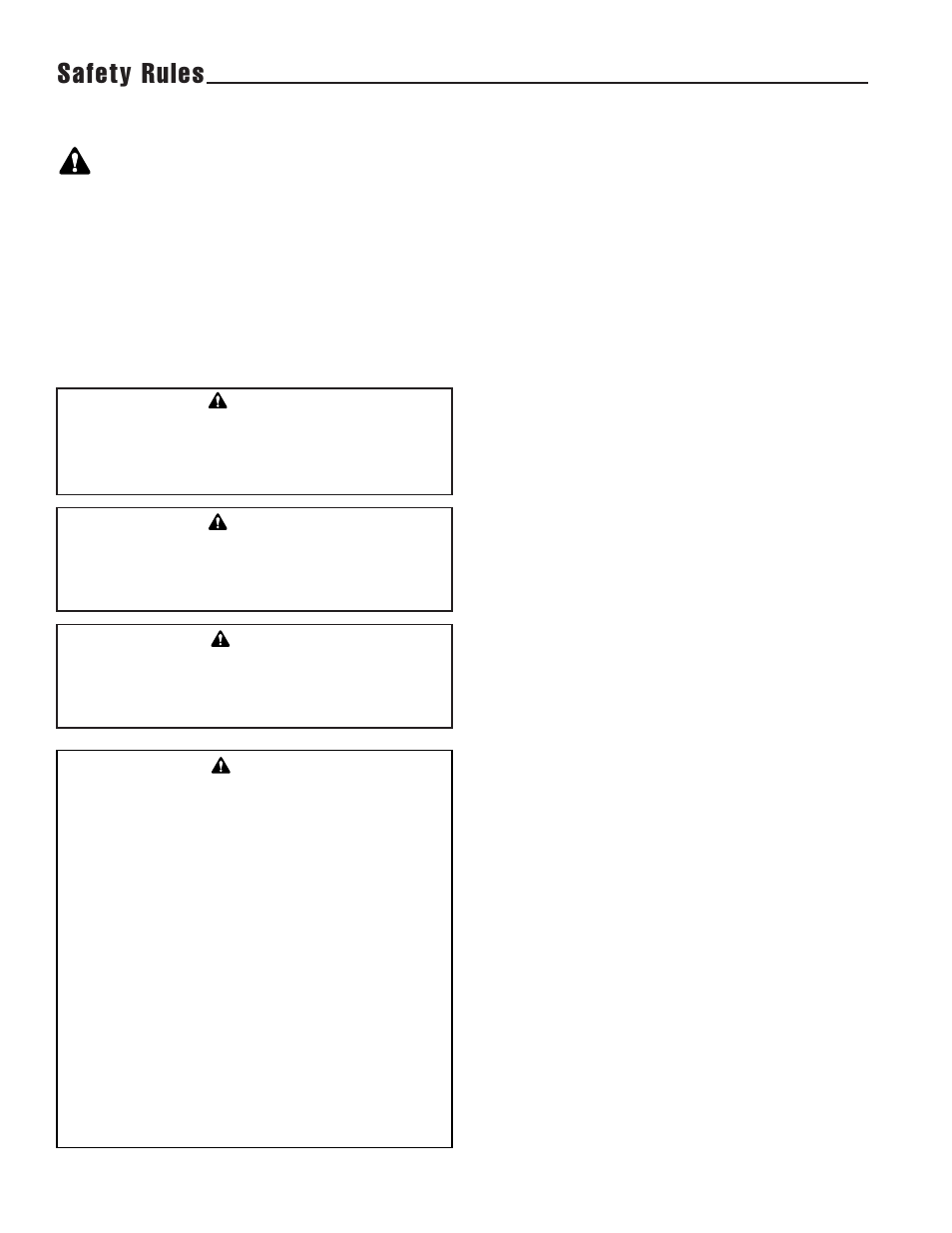 Safety rules, General, Setting up | Snapper 5/14 User Manual | Page 3 / 27