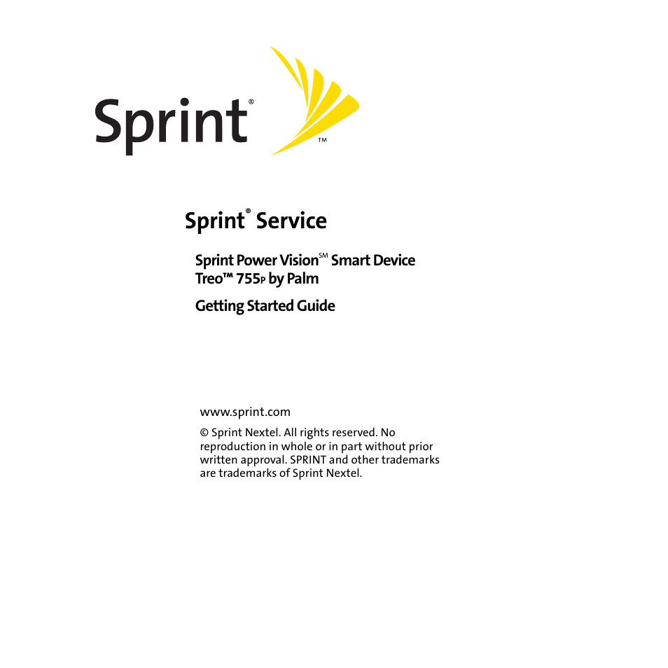 Sprint Nextel 755P User Manual | 130 pages